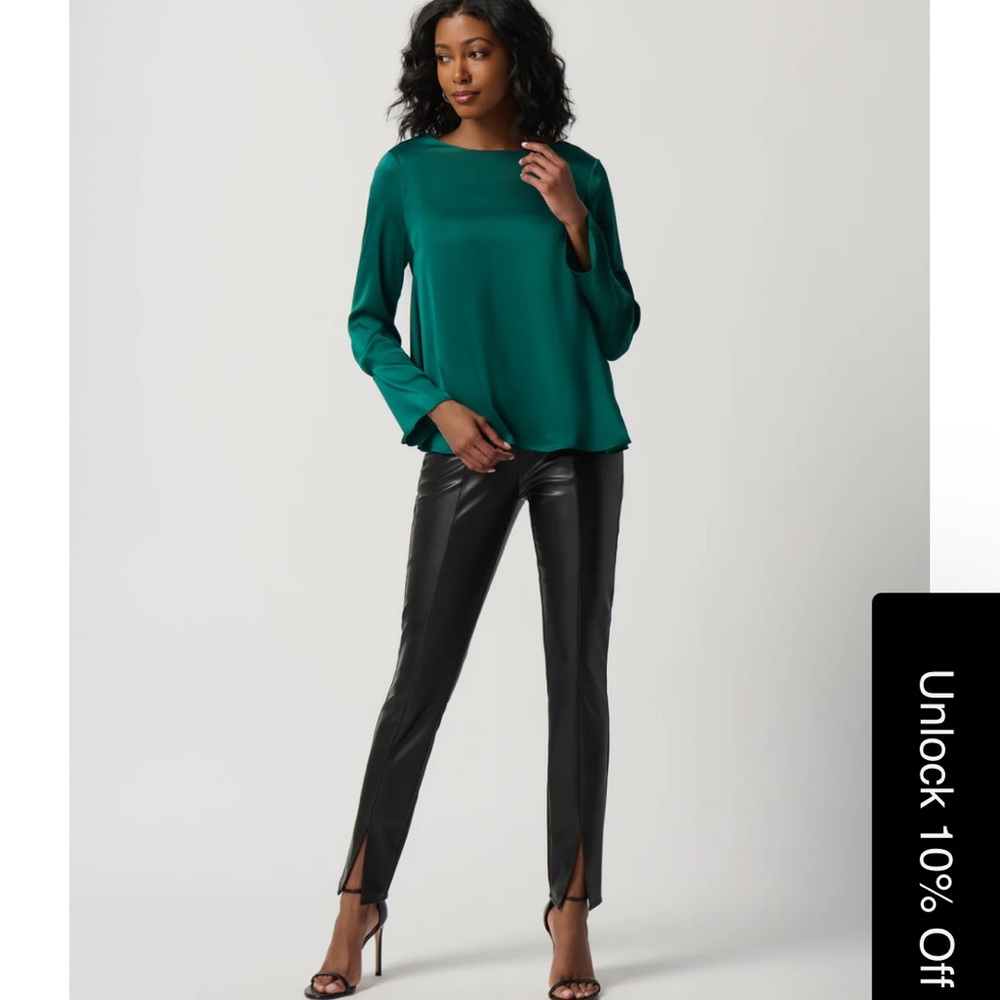 Joseph Ribkoff Green Relaxed Blouse - Picture 3 of 7